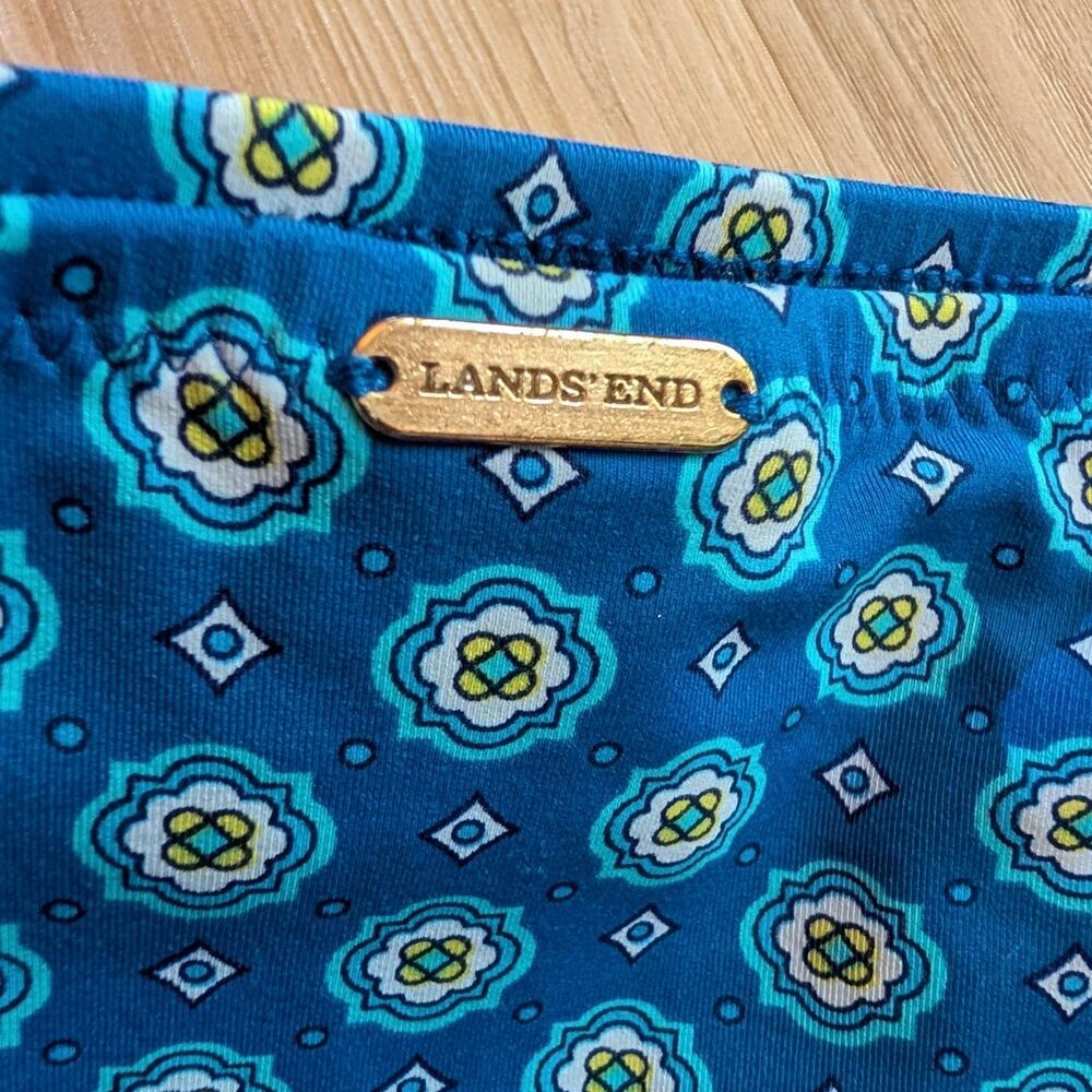 Lands' End | Blue Paisley Bikini Set | 36DD/38D & 14 - Picture 9 of 9
